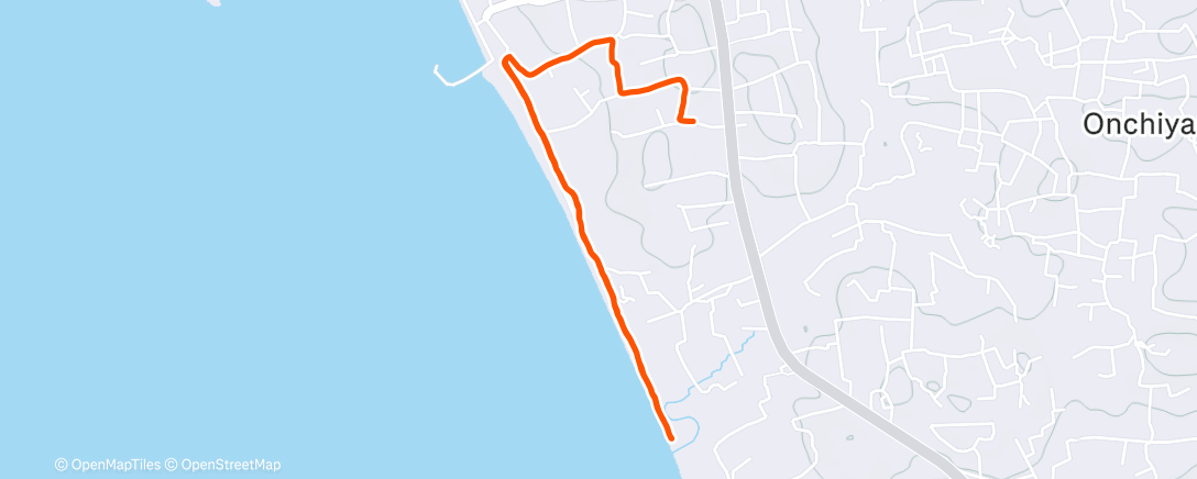 Map of the activity, Morning Run