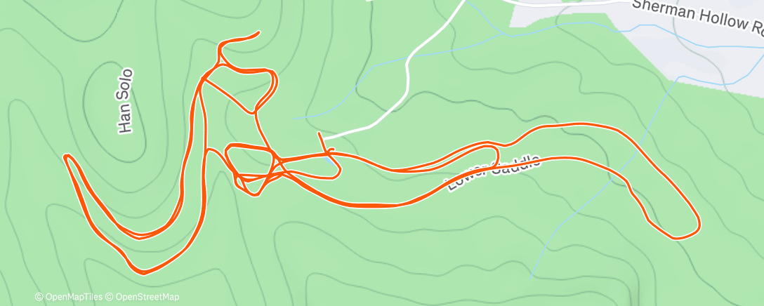 Mapa da atividade, Afternoon Nordic Ski
