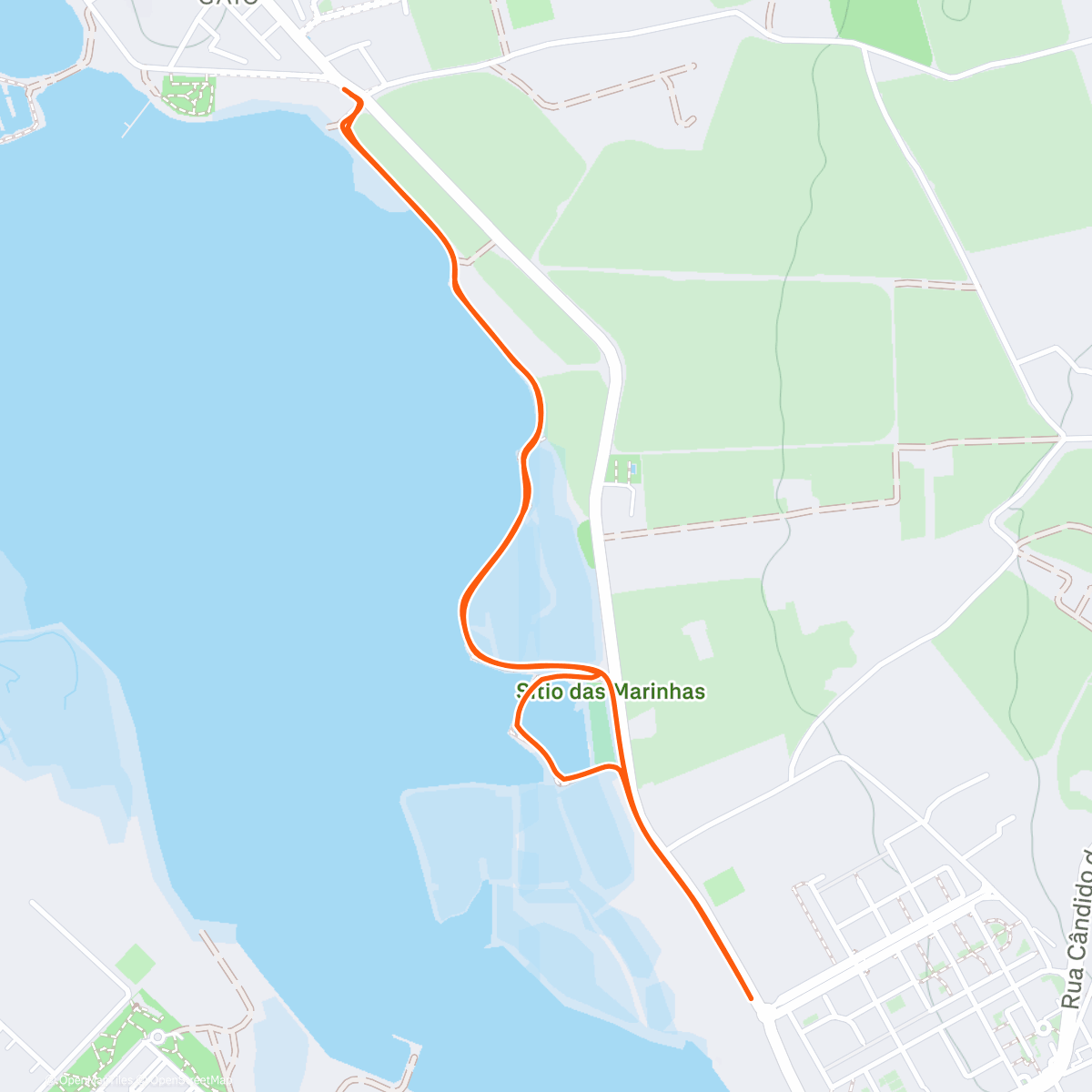 Map of the activity, Passeio matinal