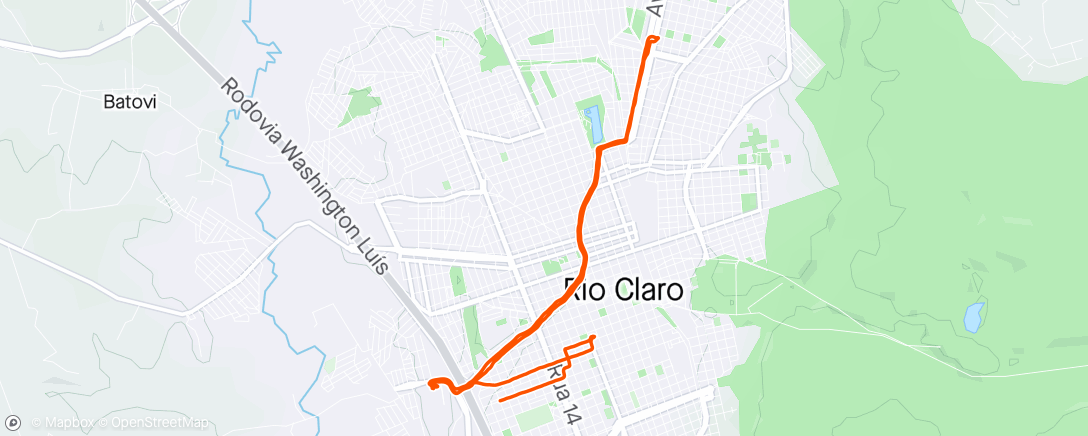Map of the activity, Pedal Domingo