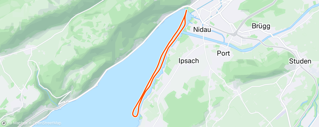 Map of the activity, Rudern zur Mittagszeit