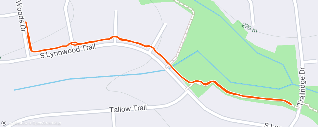 Map of the activity, Afternoon Walk