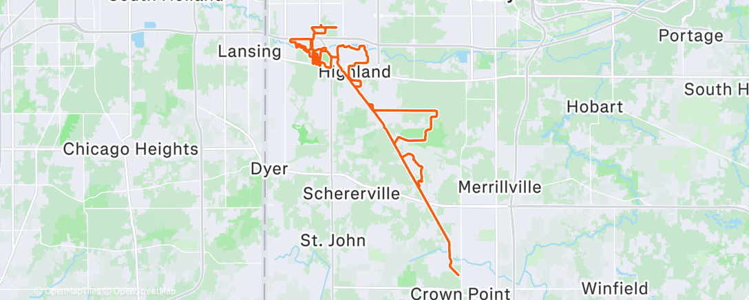Map of the activity, Spring in January,  everyone  was out. 😃