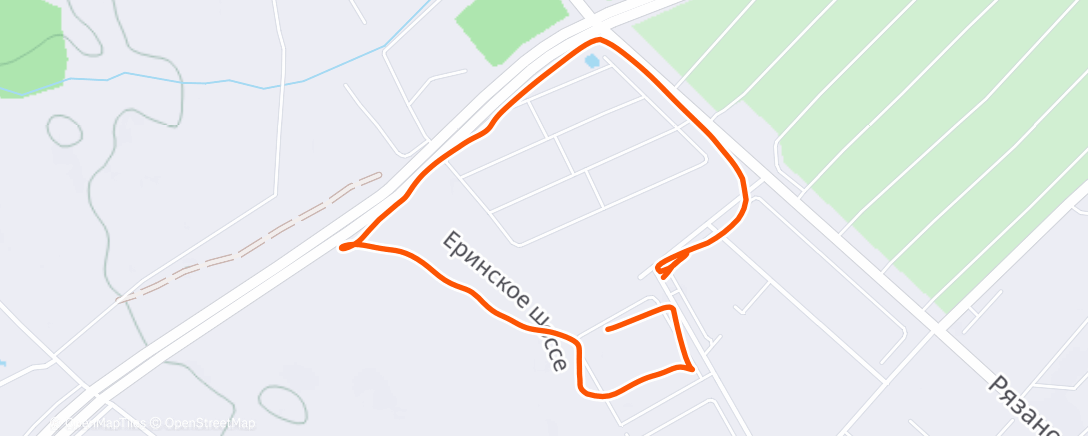 Карта физической активности (Дневной забег)