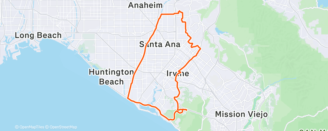 Map of the activity, Morning Ride
