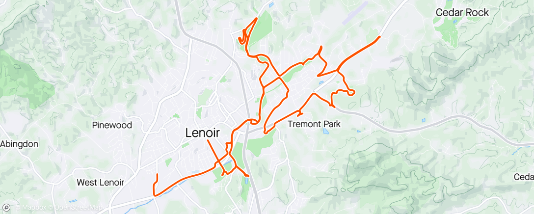 Map of the activity, Lenoir Chillaxing Lunch Outing🚴🏼‍♂️🚴🏼‍♂️🚴🏼‍♂️ I
