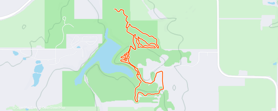 Map of the activity, Cycling