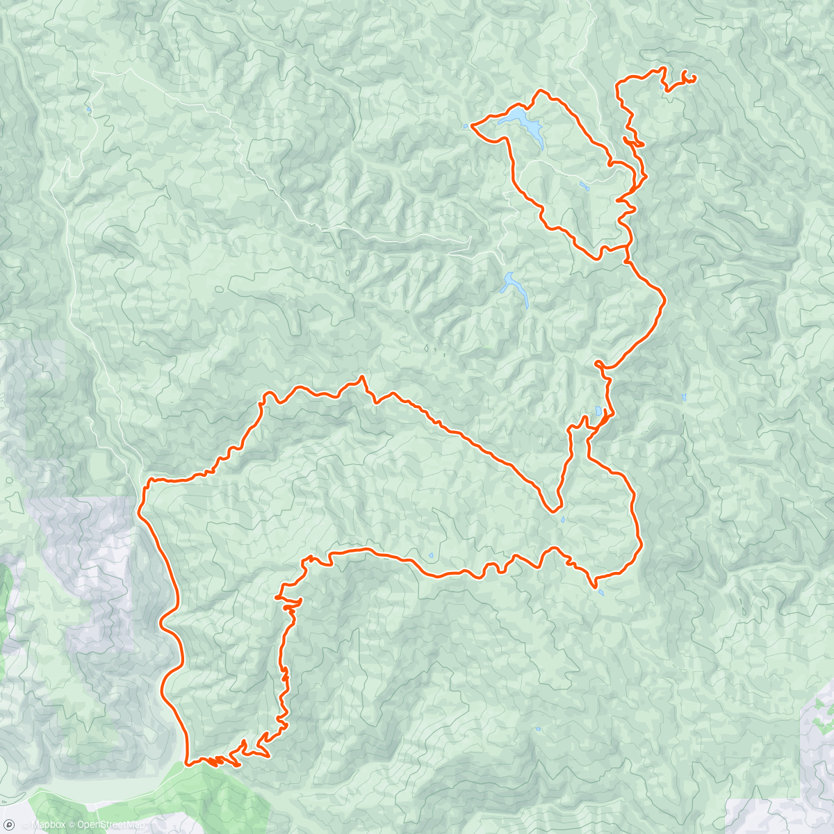 Map of the activity, Henry Coe with Jake