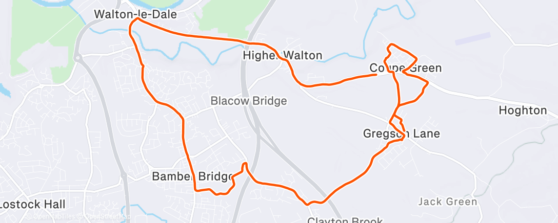 Карта физической активности (Aerobic long run)