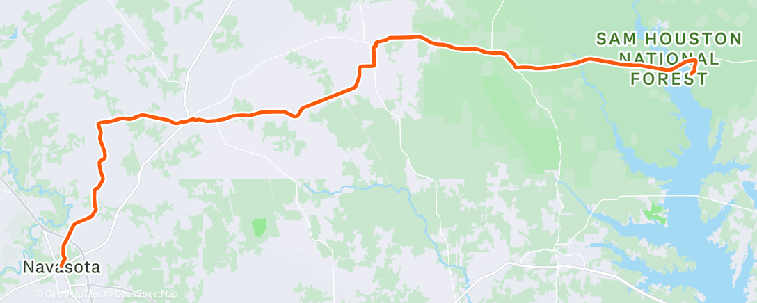 Map of the activity, Afternoon Ride