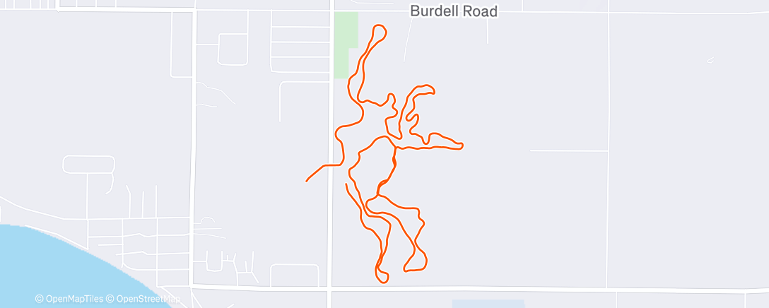 Map of the activity, Ouch, skiing muscles are different than biking muscles