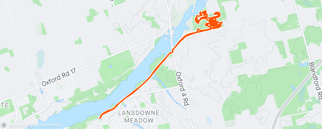 Map of the activity, Legs were feeling good today