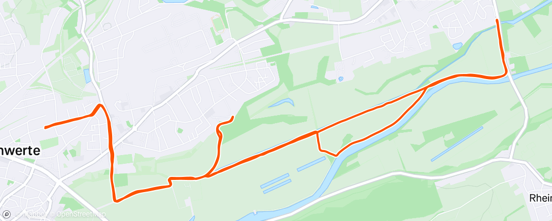 Map of the activity, Abendlauf