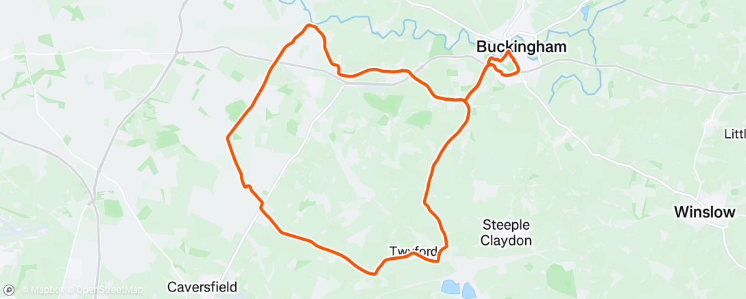 Map of the activity, Gently Does It, Breeze to Twyford 🍰☕