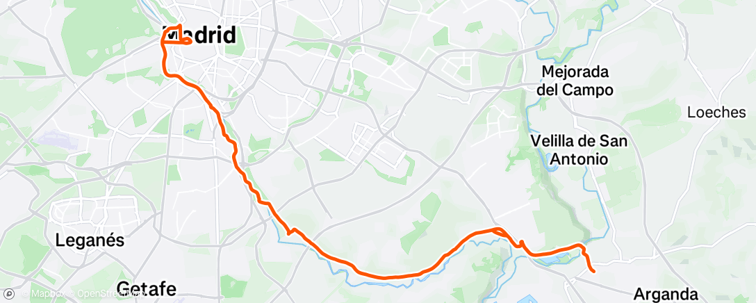 Карта физической активности (Bicicleta de montaña matutina)