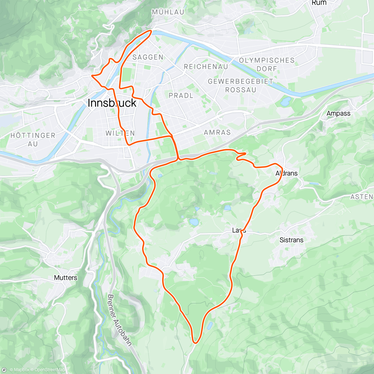 Map of the activity, Zwift - Only just ! 😂 in Innsbruck