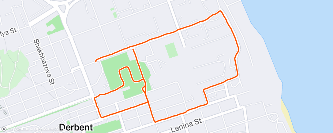 Map of the activity, Morning Run