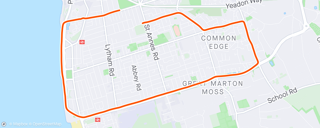 Map of the activity, Morning Run