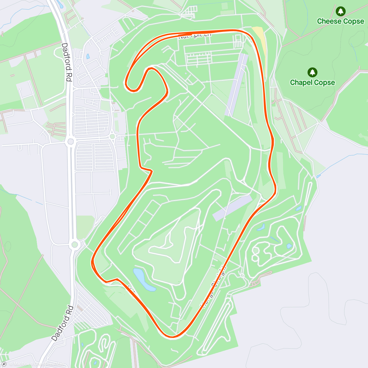 Mapa de la actividad (EMGP race 1 Silverstone)