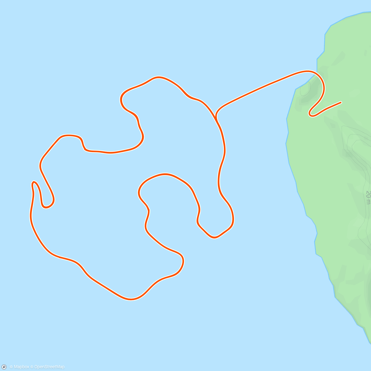 Map of the activity, Zwift - Group Ride: Stage 3 - Zwift Camp: Build (E) on Hot Laps in Watopia