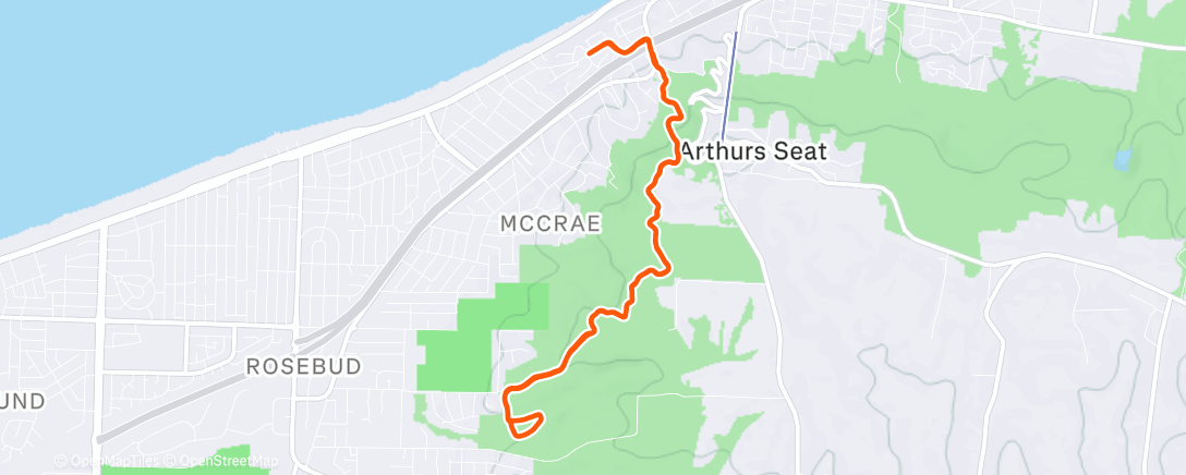 Map of the activity, Christmas Break = Two Bays Training