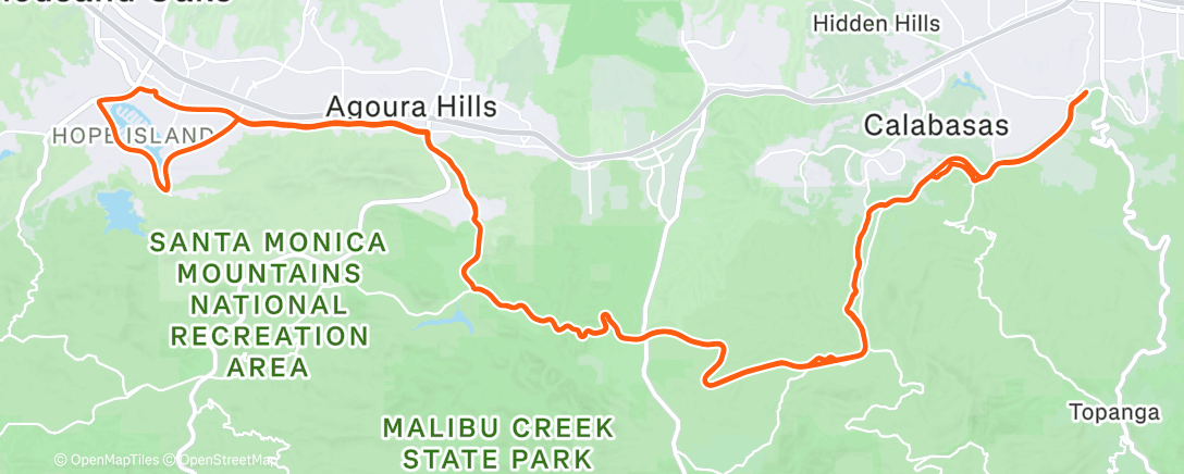 Map of the activity, Morning Ride