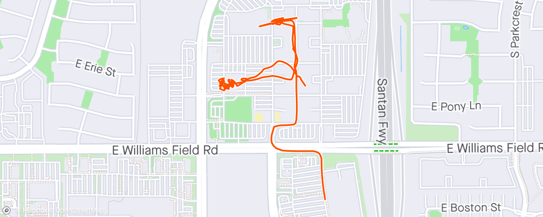 Map of the activity, Morning Walk ☁