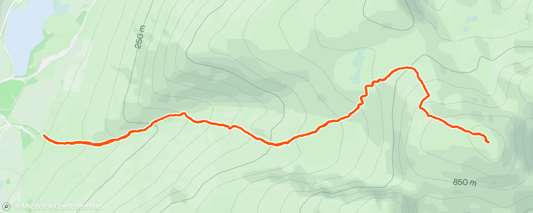 Map of the activity, Scafell pike