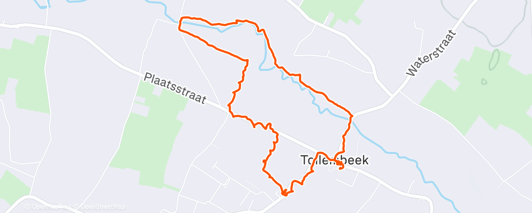 Map of the activity, Tollembeekse hanenzoekerstochten