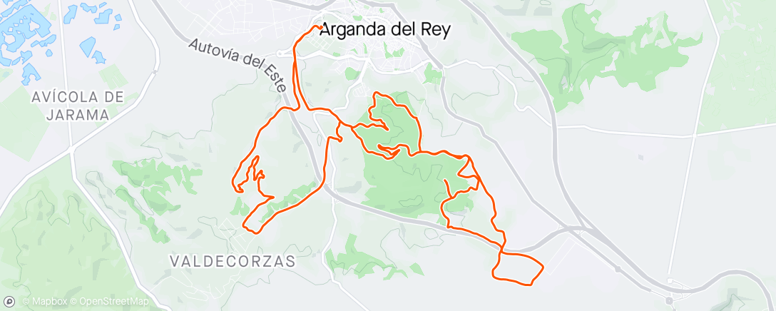 Map of the activity, Soltando piernas , domingo tarde 😊