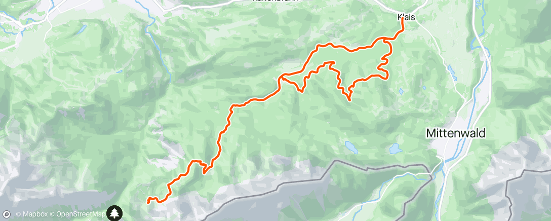 Mapa da atividade, Afternoon Ride