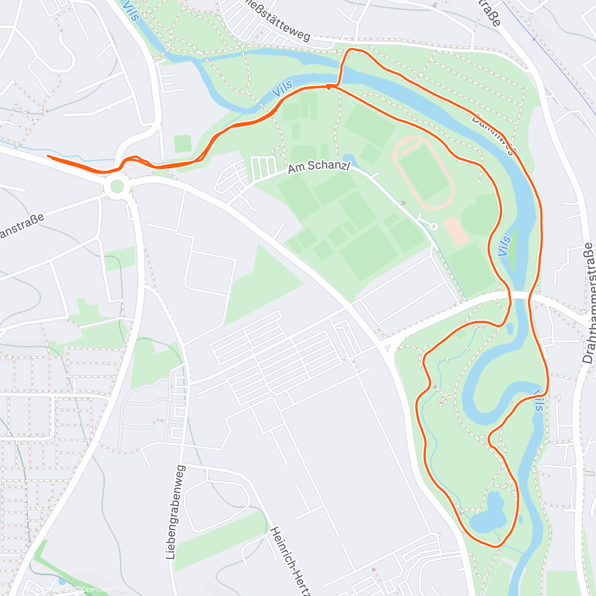 Map of the activity, Jog mit Jules