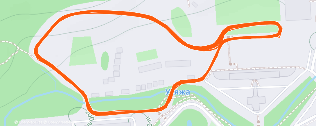 Map of the activity, Morning Nordic Ski