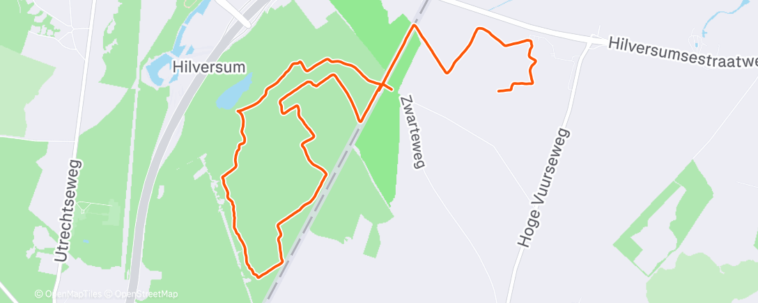 Map of the activity, Rondje bos met Ronald en Sander🍂🍁