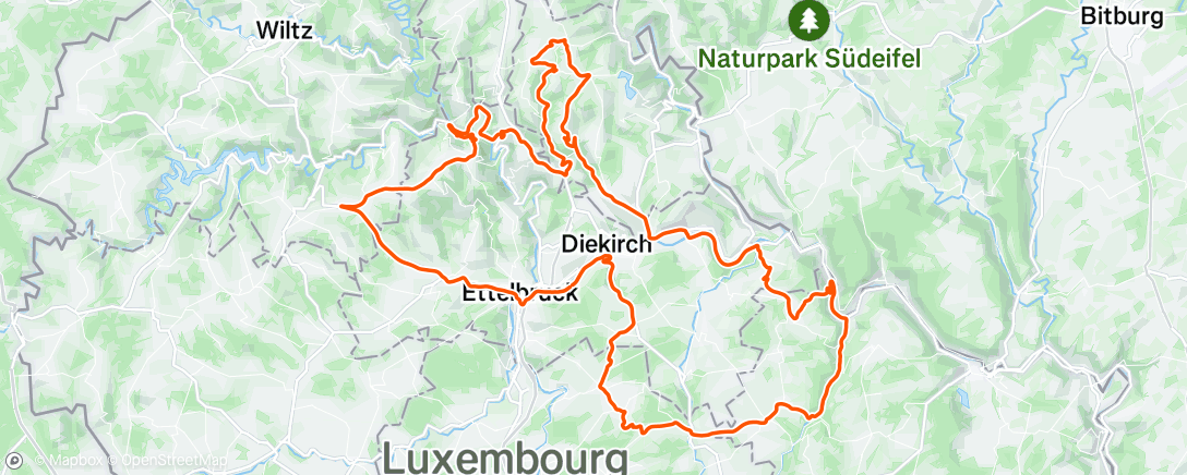 Map of the activity, Middagrit