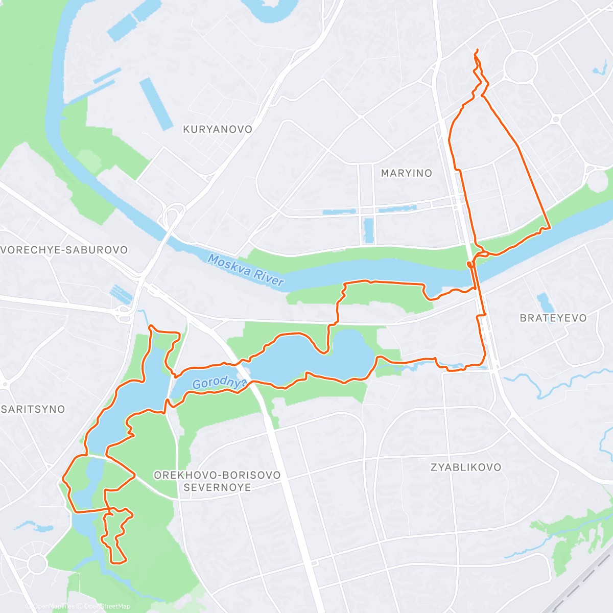 Карта физической активности (Утренний забег)