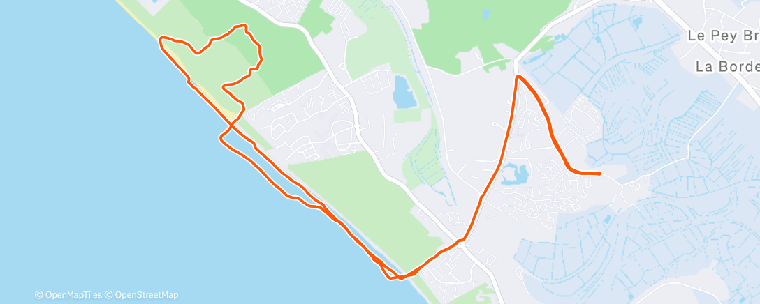 Mapa de la actividad (Morning run)