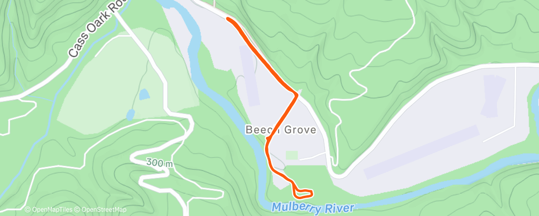 Map of the activity, Morning Run