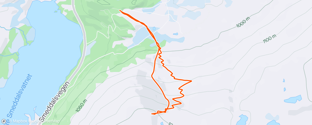 Map of the activity, Whiteout på Nosi