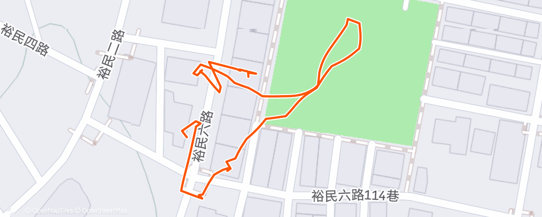 Map of the activity, My Tractive dog walk with Hana