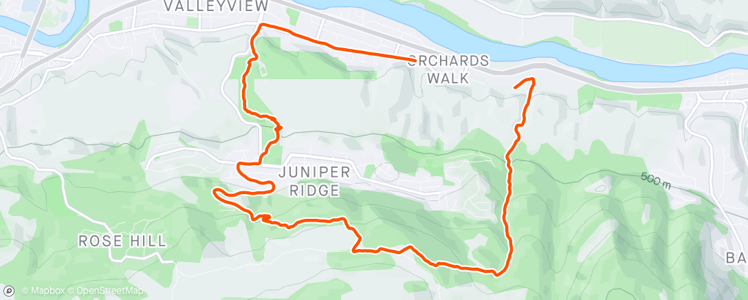 Map of the activity, My doctor said light cycling was fine
