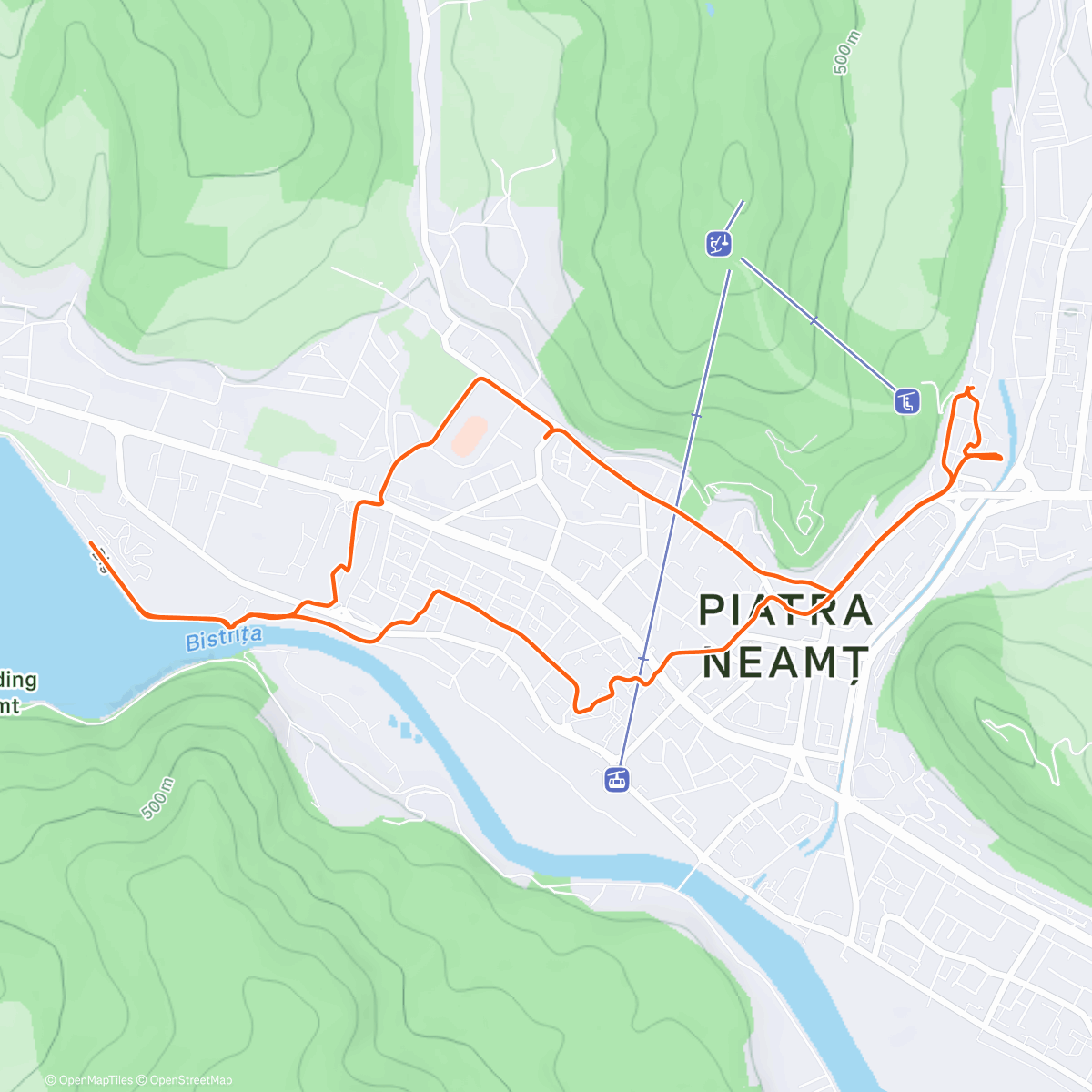 Карта физической активности (Dig Bâtca Doamnei 🚶‍➡️)