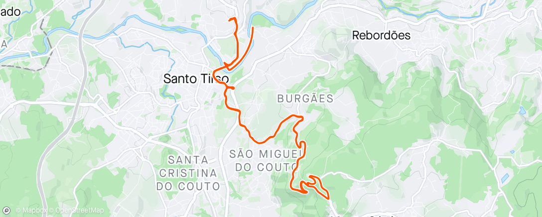 Mapa da atividade, Evening Ride