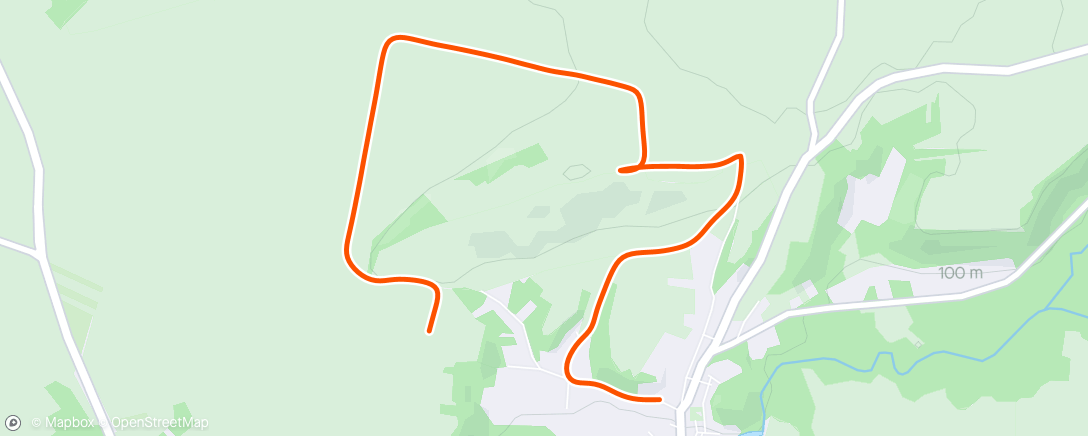 Map of the activity, Course à pied le matin avec le frangin (le gros 😉)