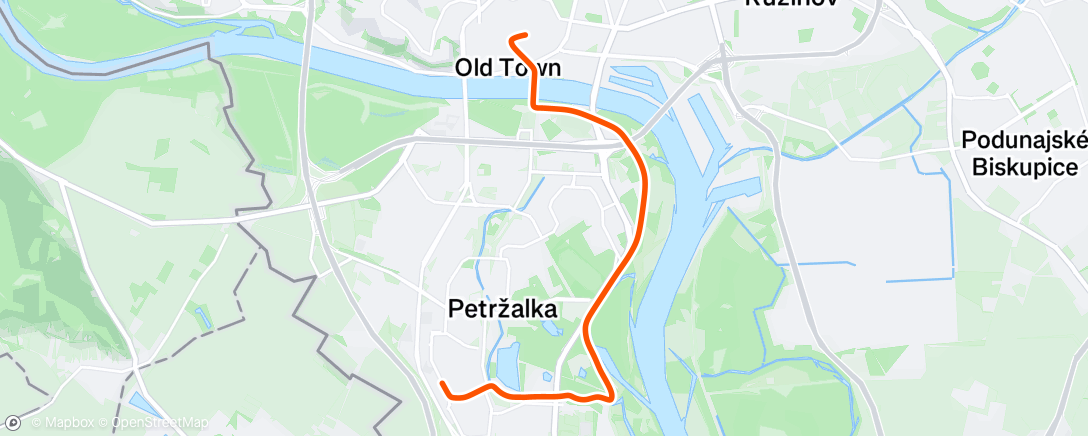 Map of the activity, Afternoon Ride