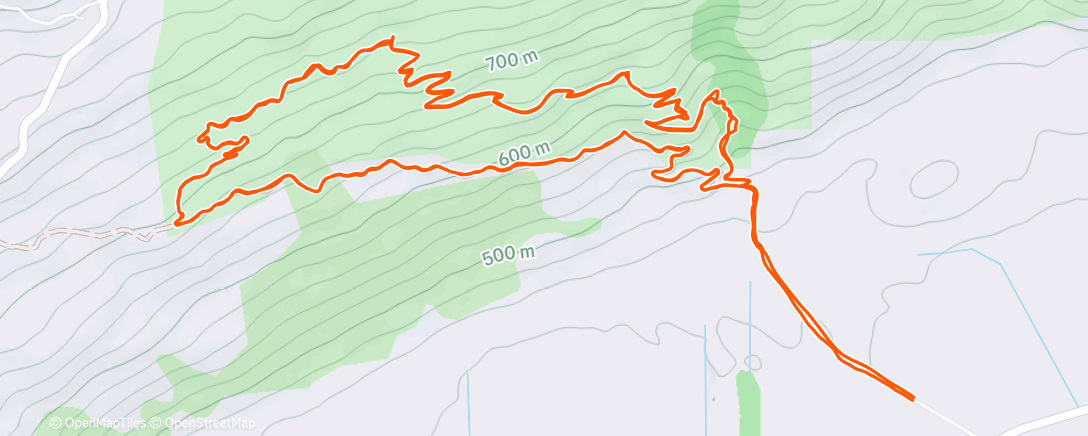 Map of the activity, Evening Ride