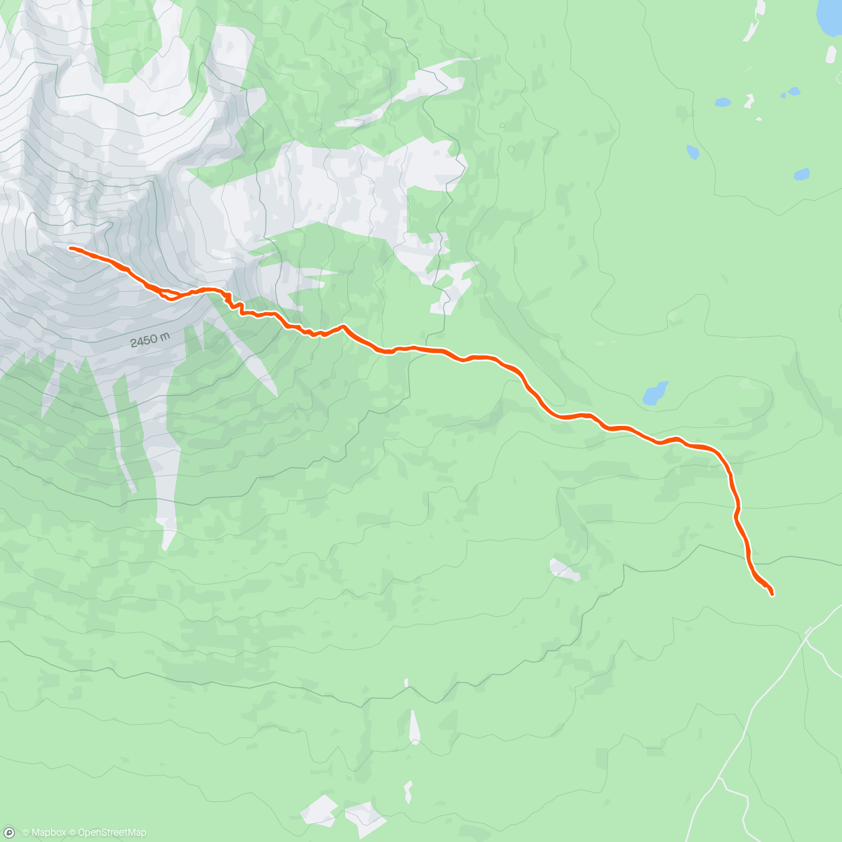 Mapa da atividade, Mt McLoughlin in Oregonian Mist