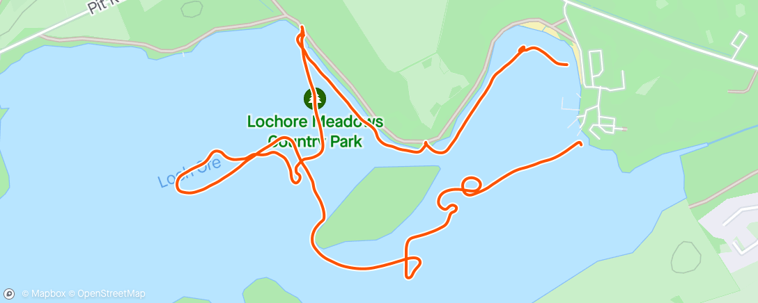 Map of the activity, Kayaking