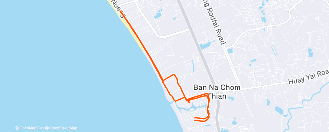 Map of the activity, Morning Run