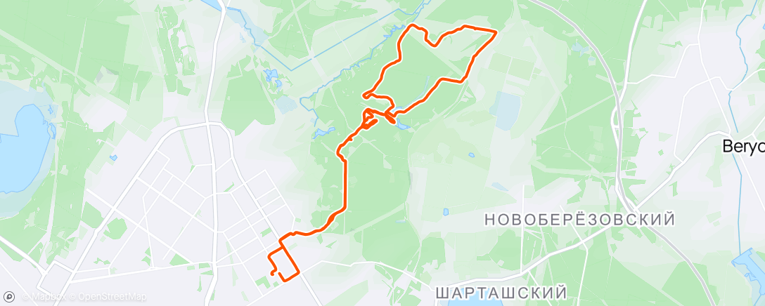 Map of the activity, Горный велозаезд (день)